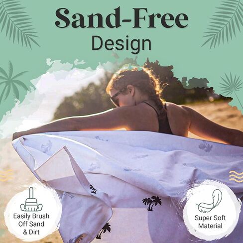 Microfiber Beach Towel, Extra-Large Beach Towels, Quick-Dry and Absorbent Beach Towels Oversized, Sand Resistant Beach Towels, Travel Towel with Carry Bag, Multicolor Paint Brushes, 74"x74" in Saudi Arabia