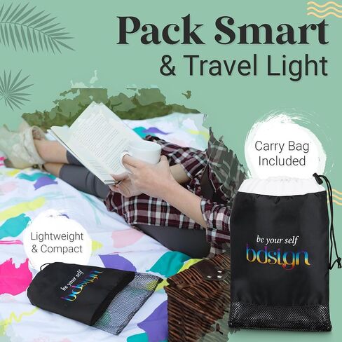 Microfiber Beach Towel, Extra-Large Beach Towels, Quick-Dry and Absorbent Beach Towels Oversized, Sand Resistant Beach Towels, Travel Towel with Carry Bag, Multicolor Paint Brushes, 74"x74" in Saudi Arabia