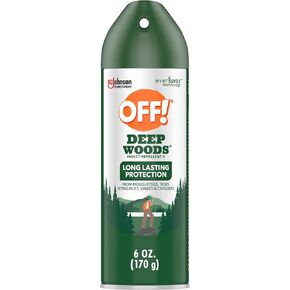 OFF! Deep Woods Insect Repellent Aerosol, Bug Spray with Long Lasting Protection from Mosquitoes, 6 oz (Pack of 12)