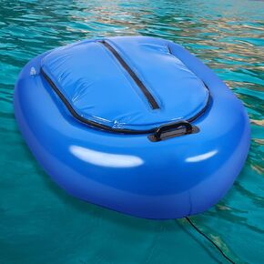 Inflatable Cooler for Kayak Tow Behind Floating Cooler Heavy Duty PVC River Cooler with Handle for Outdoor Kayaking Boating and Fishing