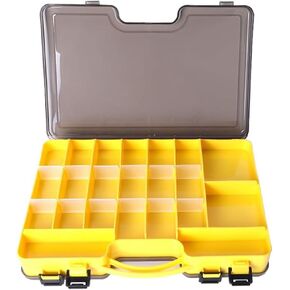 Tackle Box Fishing Tackle Box Large Tackle Storage Box for kayak storage box Double-sided Tacklebox with Dividers Fishing Tackle Storage Boxes with Handle fishing tackle box organizer (red)