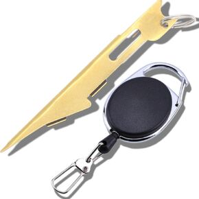 Fishing Knot Tying Tool, Fly Tools, Nail, Fish Hook, tie Knots, line tieing for Ties asseccories Quick Fast The knottie, Blood Hooks, Multi-Function quicktie Ease Combo (1 Gold)