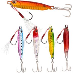 Jigs Fishing Lures Bass Cyprinids Sinking Metal Spoons Micro Jigging Bait