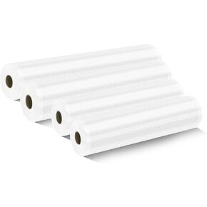 Vacuum Sealer Rolls, 8.6 * 16.4" (2 Pack) and 11 * 16.4" (2 Pack)