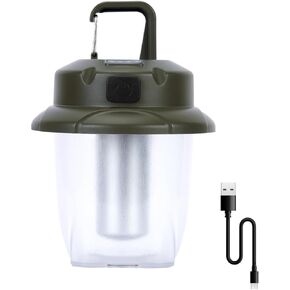 Mini LED Camping Lights for Tent Lights Portable Camping Lantern Rechargeable Outdoor Flashlight Battery Powered,450LM Camp Accessories for Hiking Backpacking Emergency Outage(Green)