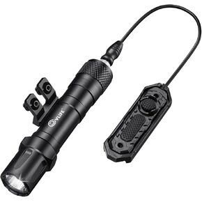 CVLIFE 1900 لومن مصباح يدوي تكتيكي متوافق مع السكك الحديدية Mlok، مجموعة ضوء ليزر بندقية عالية التجويف مع مفتاح التحكم عن بعد للضغط، ضوء تكتيكي قابل لإعادة الشحن لحظي in Kuwait