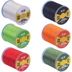 Fly-Tying-Thread-Assortment-6/0-3/0 210 Fly Tying Line Supplies Fly Fishing Materials kit