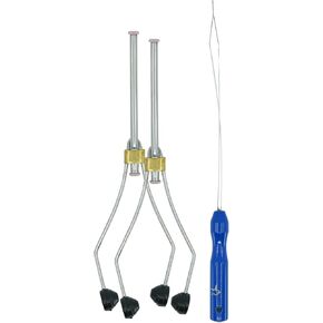 Ceramic Fly Tying Bobbin and Bobbin Threader Set, Set contains 2 bobbins & a Threader