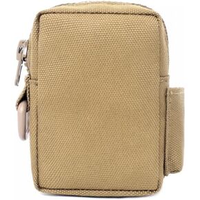 Tactical Mini Molle Pouch, Waterproof EDC Utility Pouch Compact EDC Bag with Side Pocket for Hiking Camping Mountaineering Travel