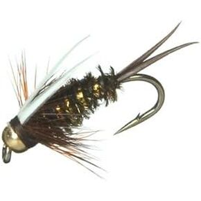 Gold Bead Prince Nymph Fly Fishing Flies. 1 Dozen Flies in a variety of sizes