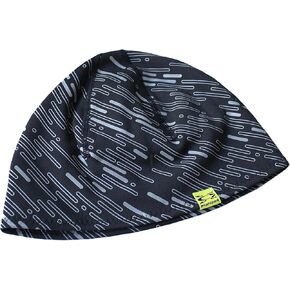 Amphipod RunLite Reflective Run Beanie, Minimalist Runners Visibility Safety Enhancing Hat for Men & Women - Night Sky