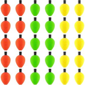 Dr.Fish 30 Pack Fly Fishing Floats Fly Fishing Bobber Strike Indicators, Foam Teardrop Fishing Bobbers, Trout Floating Bobber Indicators, Fishing Floats for Freshwater in Kuwait