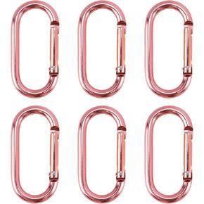 LC LICTOP سلسلة مفاتيح بقفل من الألومنيوم باللون الذهبي الوردي على شكل حرف U مقاس 50x24 ملم in Kuwait