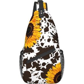 Cartoon Crossbody Sling Backpack, Fun Gifts Ideal Unisex Single Shoulder Bag for Travel, Hiking, Daily Use
