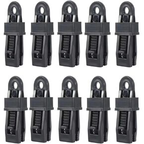 10pcs Tent Canopy Clip Outdoor Wind Rope Clamps Awning Wind Rope Clips Tent Tool