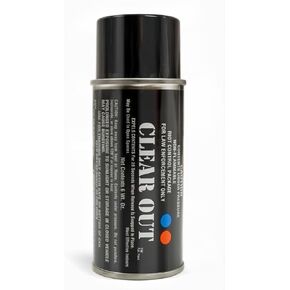 Aerko Clear Out Grenade (6 oz) OC/CS Gas Tear Gas – Maximum Strength OC/CS Gas Spray for Self Defense – Tactical Protection – 15ft Range