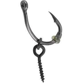 30Pcs Carp Fishing Ronnie Rig Hook Bait Stoppers & Screws Set - Quality Terminal Tackle for Easy Bait Connection