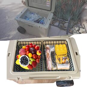 2-Pack Cooler Basket for Yeti Tundra Haul,Stays Food Chilled and Dry, Compatible with Other Cooler Accessories Cooler Locks, Cooler Dividers, Ice etc
