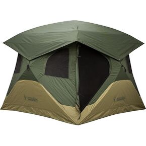 Gazelle T4 Overland Edition GT401GR Pop-Up Portable Camping Hub Tent, Easy Instant Set up in 90 Seconds, Alpine Green/Moss, 4-Person, Family, Overlanding