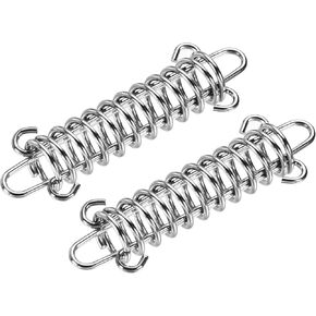 MECCANIXITY Tent Spring Buckle, 90x30mm Heavy Type Stainless Steel Rope Tensioner Accessories for Awning Tarps Wire Racks, Pack of 2