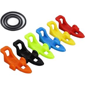 Fishing Hook Keeper，Fishing Hook Keeper for Fishing Rod，Holder with 3 Sizes Rubber Rings，Bait HolderSuitable for a Variety of Fishing Rods Fish Rod Hook Keeper 6 Pcs