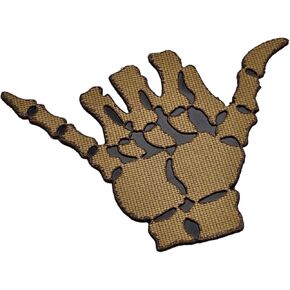 Shaka Hang Loose Lasercut Patch Morale [Coyote Tan]