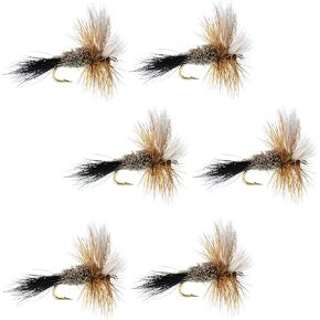 The Fly Fishing Place Irresistible Wulff Classic Trout Dry Fly Fishing Flies - Set of 6 Flies Size 14