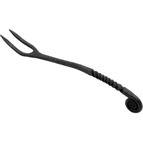 Medieval Fork Iron Pot Fork 10 Inch-Long Medieval Cutlery And Viking Tavern Style Fork for Recreation, Camping, Dining Hall Eating, Feasting