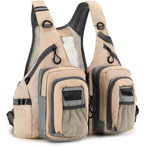 سترة صيد السمك يطير الصيد Luya Stream Fishing مقاسات متعددة الجيوب قابلة للتعديل لكل من الرجال والنساء in Kuwait