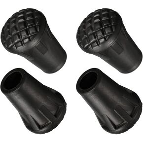 PATIKIL Trekking Pole Tips, 4Pcs Walking Stick Climbing Ski Cane Replacement Caps Ends Tip Protectors Accessories for Outdoor Hiking Poles