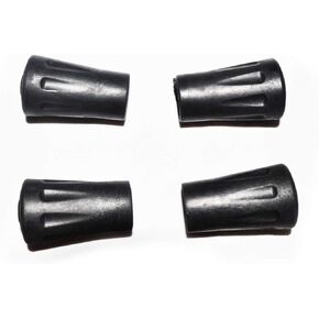 4 PCS Replacement Rubber Trekking Pole Tips for Standard Hiking Poles