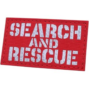 hi vis Solas Reflective Search and Rescue 2x3.5 SAR CSAR Combat Tactical Touch Fastener Patch