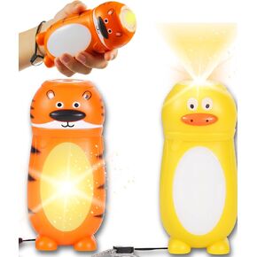 Kids Flashlights and Kids Lanterns, 2-in-1 LED Kids Camping Lantern Night Light, Better than Headlamps, Kids Camping Gear Must Haves