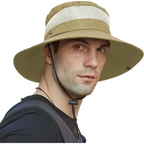 Rosoz Fishing Hat UPF 50+ Sun Hat for Men and Women,Wide Brim Bucket Hats with UV Protection for Safari Hiking Beach