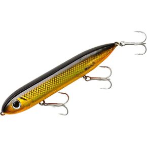 Heddon Super Spook Topwater Fishing Lure for Saltwater and Freshwater, Golden Shiner, Super Spook (7/8 oz)