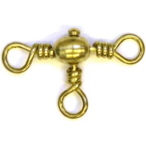 Eagle Claw 01061-002 Crossline Swivel, 2mm, Brass Finish