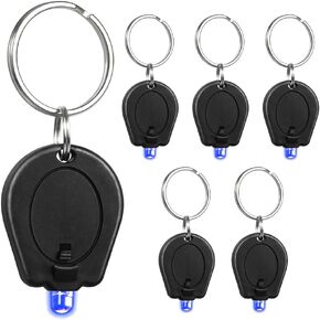 6 Pack Ultra Bright Mini LED Keychain Flashlight, Small Key Ring Flashlight, Portable LED Keychain Light for Outdoor Activities Emergency Light