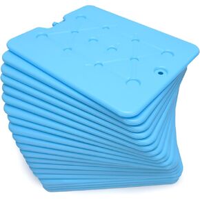 Large Ice Packs for Coolers - 13 x 10 x 0.5 inch Freezer Packs - Long-Lasting and Reusable Dry ice, 25 Minute Quick Freeze Set of 20