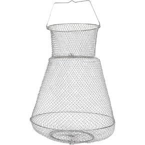 Garneck 2 Pcs Fish Basket Collapsible Fishing Net Bass Fishing Accessories Fishing Kit Crab Pot Net Collapsible