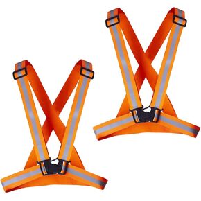 JORESTECH Hi Visibility Reflective Vest Safety Belt Running Walking Cycling Biking