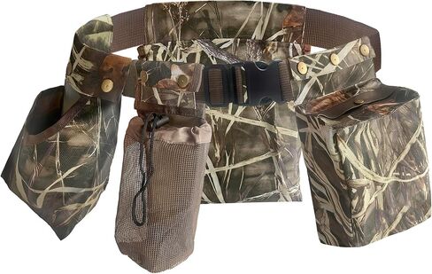 IC iclover حزام صيد الحمامة، مجال قابل للتعديل وحزام اللعبة مع حقيبة لعبة الطيور، الحقيبة شل البندقية، حامل زجاجة المياه، حزام الرماية خفيف الوزن مقاوم للماء، معدات الصيد الرياضية من الطين المرتفعات in Kuwait