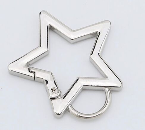 Star Shaped Stainless Steel Keychain Clip Carabiner Snap Hook Holder Star Carabiner Hook Clip Key Holder Carabiner Clip for Keys and Wallet with Key Chain Rings,Accessory,Keychain Carabiner in Saudi Arabia