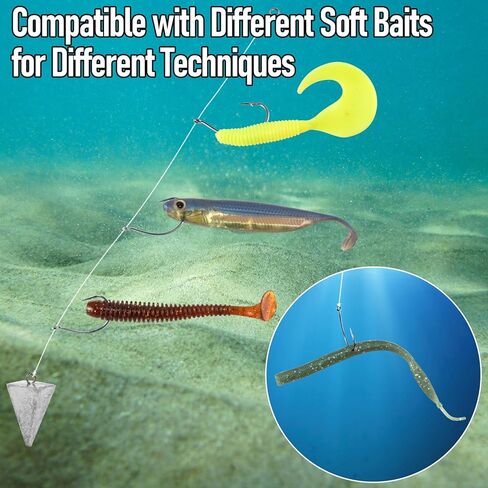 Dr.Fish 100 حزمة خطاف إسقاط النار خطاف أحمق عالي الكربون من الفولاذ خطاف صيد السمك خطاف شائك من النيكل الأسود لصيد الأسماك في المياه العذبة in Saudi Arabia