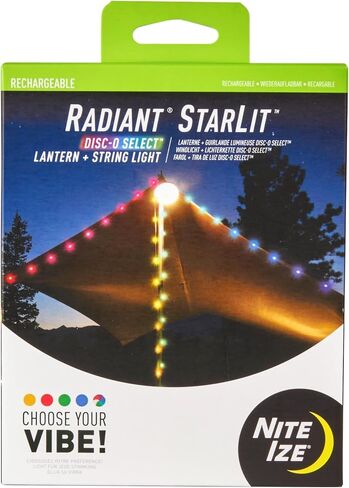 Nite Ize Radiant StarLit Rechargeable Lantern and String Light - Disc-O Select in Saudi Arabia