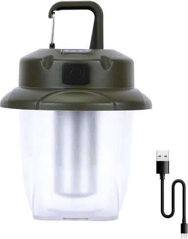 Mini LED Camping Lights for Tent Lights Portable Camping Lantern Rechargeable Outdoor Flashlight Battery Powered,450LM Camp Accessories for Hiking Backpacking Emergency Outage(Green) in Saudi Arabia