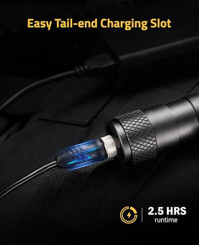 CVLIFE 1900 لومن مصباح يدوي تكتيكي متوافق مع السكك الحديدية Mlok، مجموعة ضوء ليزر بندقية عالية التجويف مع مفتاح التحكم عن بعد للضغط، ضوء تكتيكي قابل لإعادة الشحن لحظي in Kuwait