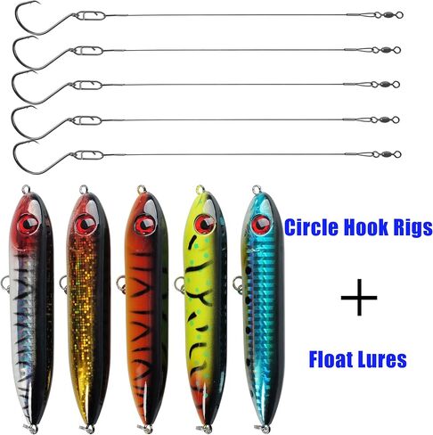 Catfish Rig Catfish Float Santee Cooper Catfishing Rig Catfishing Tackle with Circle Hooks Rattling Line Float Lure Popper Lure Chunky Catfish Rigs for Lake River Catfish in Saudi Arabia