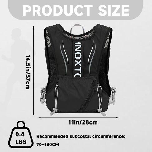 Hydration Vest Pack Water Backpack - 5L Lightweight Hydration Bag for Marathoner,Outdoors Trail, Marathon,Running Race,Cycling,Hiking - Daypack for Women and Men in Saudi Arabia