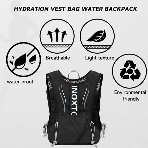 Hydration Vest Pack Water Backpack - 5L Lightweight Hydration Bag for Marathoner,Outdoors Trail, Marathon,Running Race,Cycling,Hiking - Daypack for Women and Men in Saudi Arabia