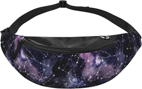 retro abstract 80s 90s colorful geometric shapes animal print Fashion casual fanny pack waist bag men women adjustable belt waist bag for travel hiking cycling running festival carnival in Kuwait